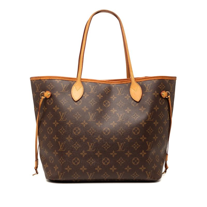 ルイ ヴィトン モノグラム ネヴァーフルMM トートバッグ M41177 ブラウン PVC レザー レディース LOUIS VUITTON【1-0269623】