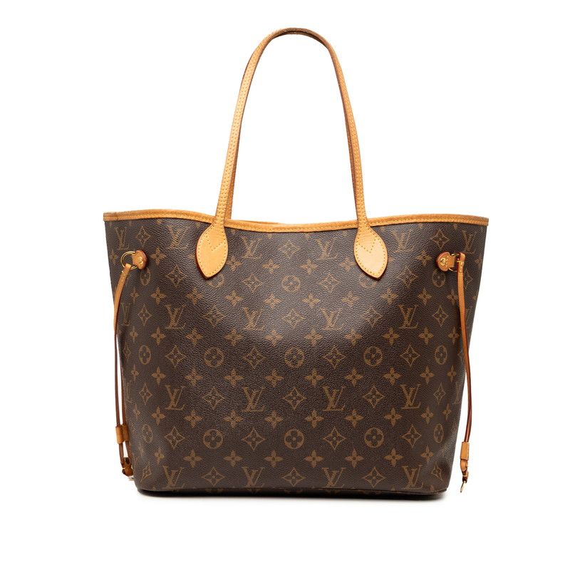 ルイ ヴィトン モノグラム ネヴァーフルMM トートバッグ M41177 ブラウン PVC レザー レディース LOUIS VUITTON【1-0269624】