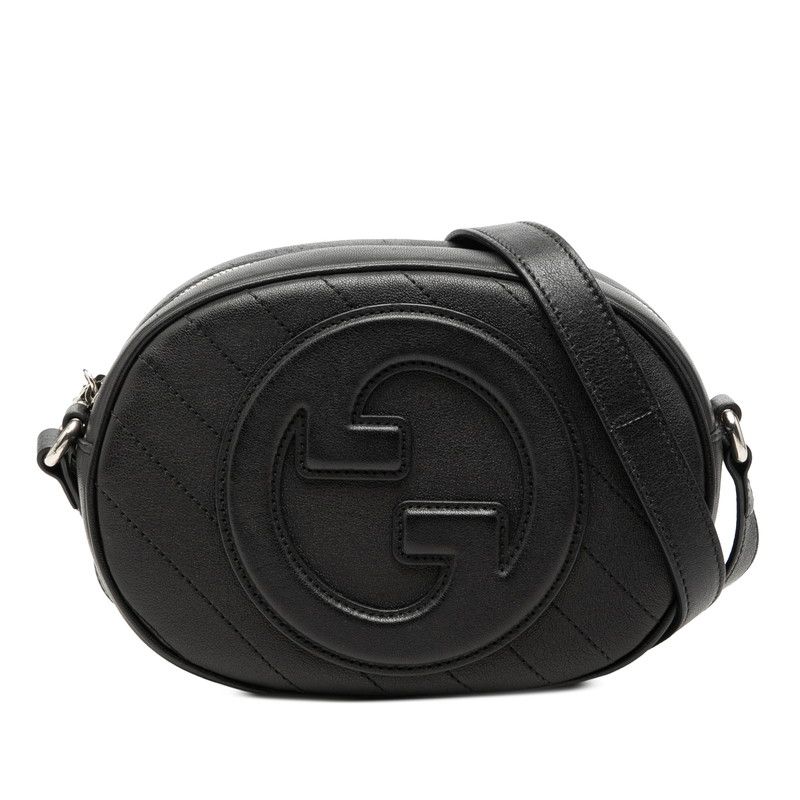 グッチ ブロンディ ミニショルダーバッグ 760175 ブラック レザー レディース GUCCI【1-0269930】