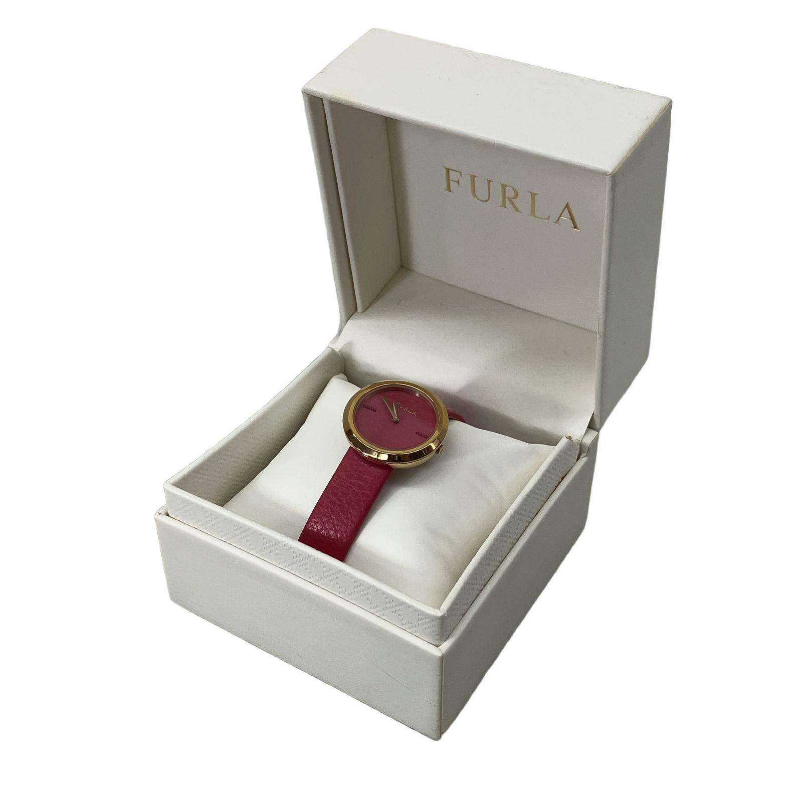 FURLA フルラ MY PIPER マイパイパー ピンク 腕時計 クォーツ レディース 不動品 中古 現状渡し C11237664