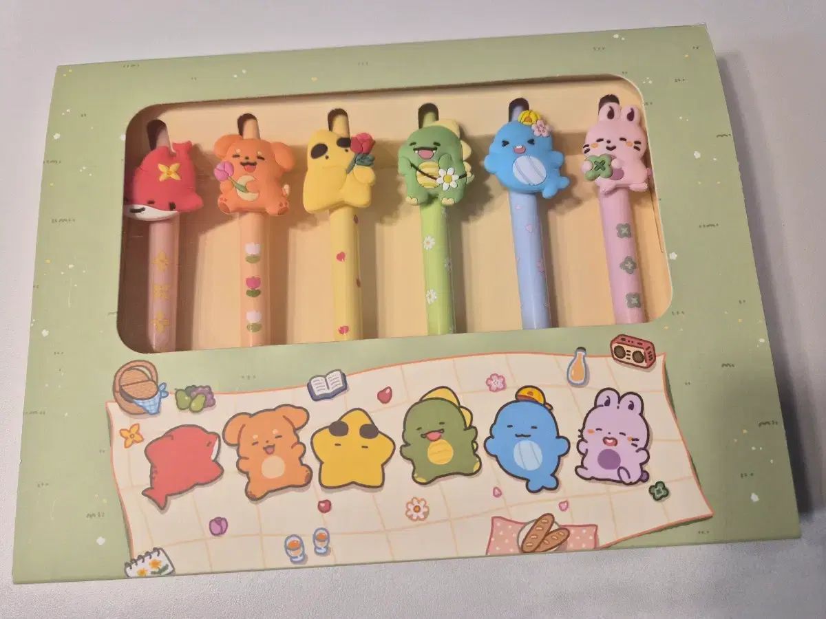 チャムトゥル ピクセルリー ボールペン 6種セット 春 グッズ