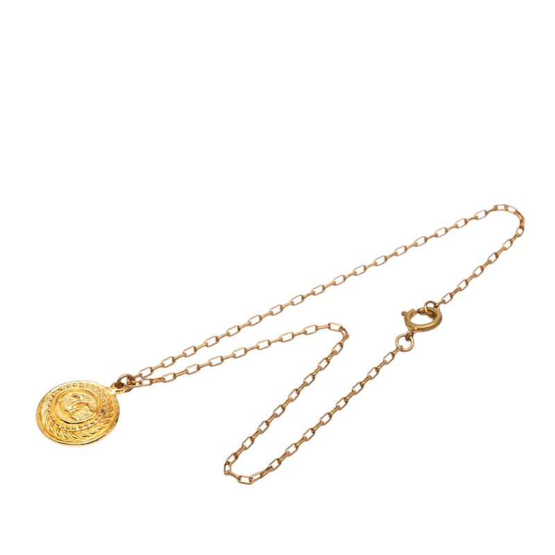 シャネル ココマーク ネックレス ゴールド メッキ レディース CHANEL【1-0271385】
