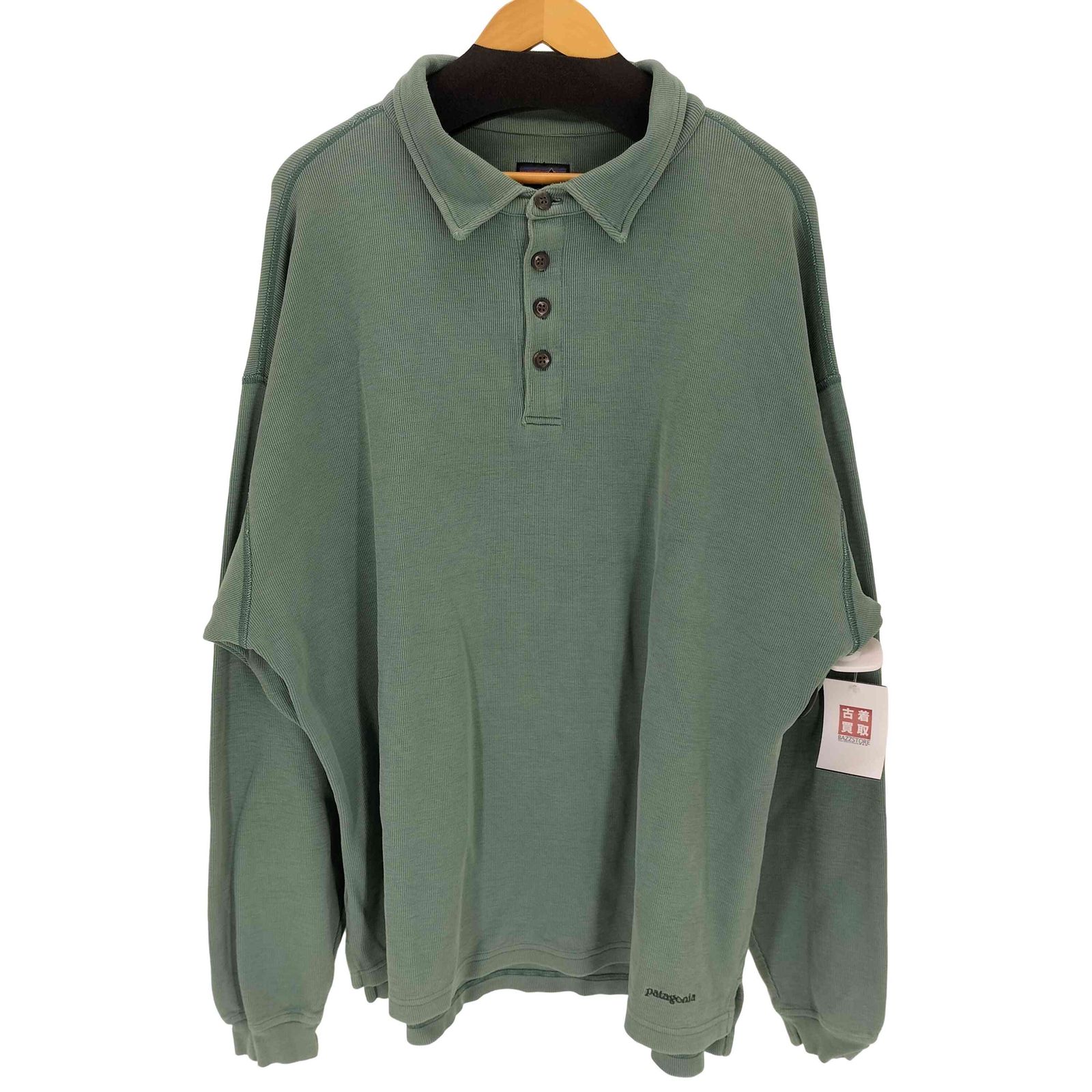 パタゴニア patagonia 90S USA製 コットンロングスリーブポロシャツ メンズ XL
