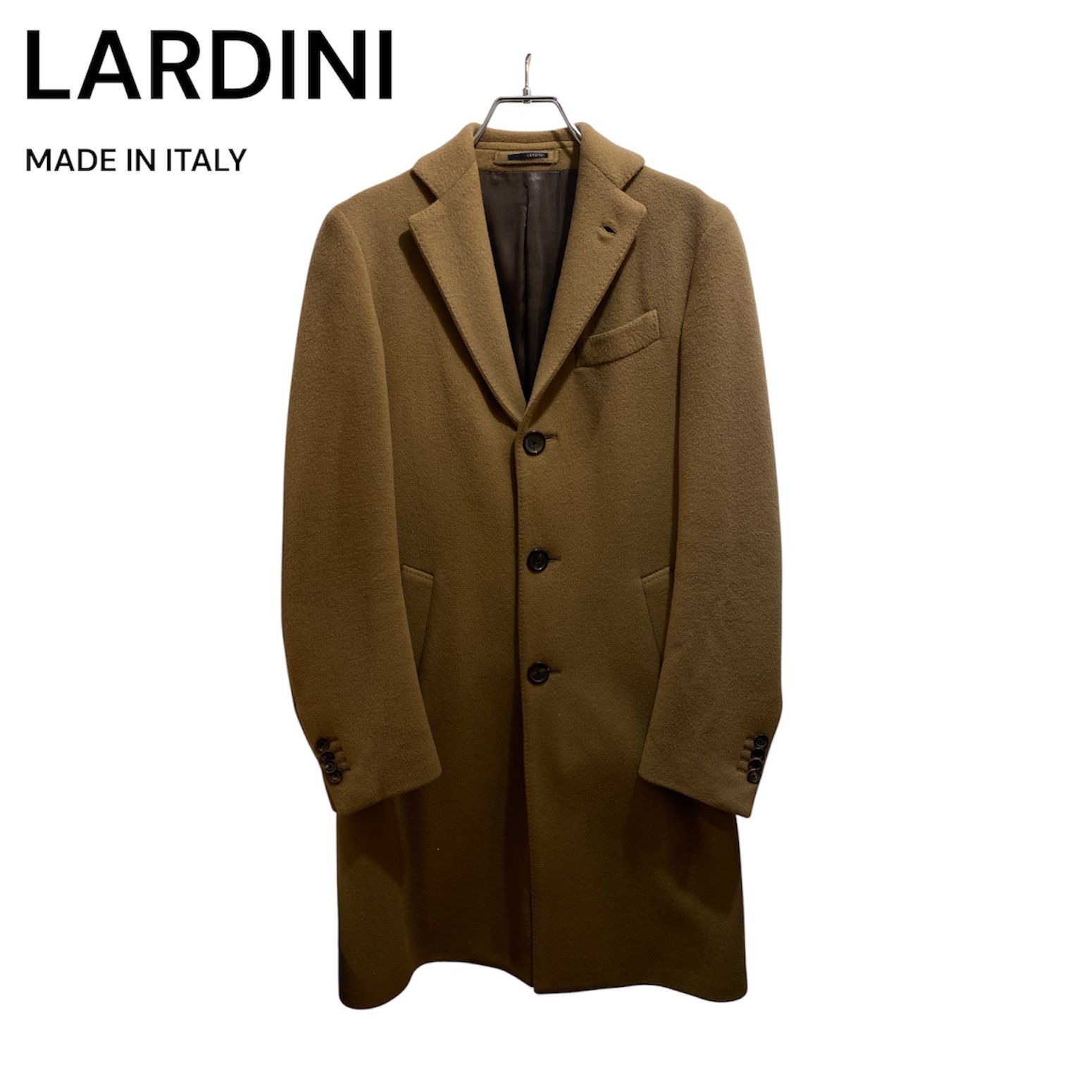 【美品】LARDINI（ラルディーニ）ウール シングル チェスターコート イタリア製