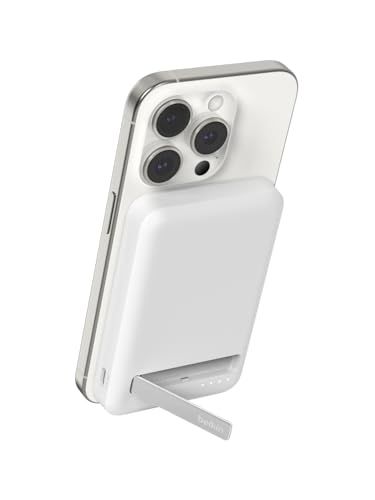 Belkin Qi2対応 ワイヤレス 5000mAh iPhone 17,16?12/Qi2対応Android ワイヤレス出力(7.5W) Cポート入出力 パススルー充電対応 PSE認証 機内持込可能 充電用ケーブル同梱(USB-C to C a08d3da8