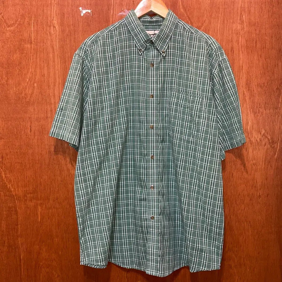 (XL) Wrangler ラングラー CHECK 半袖 シャツ
