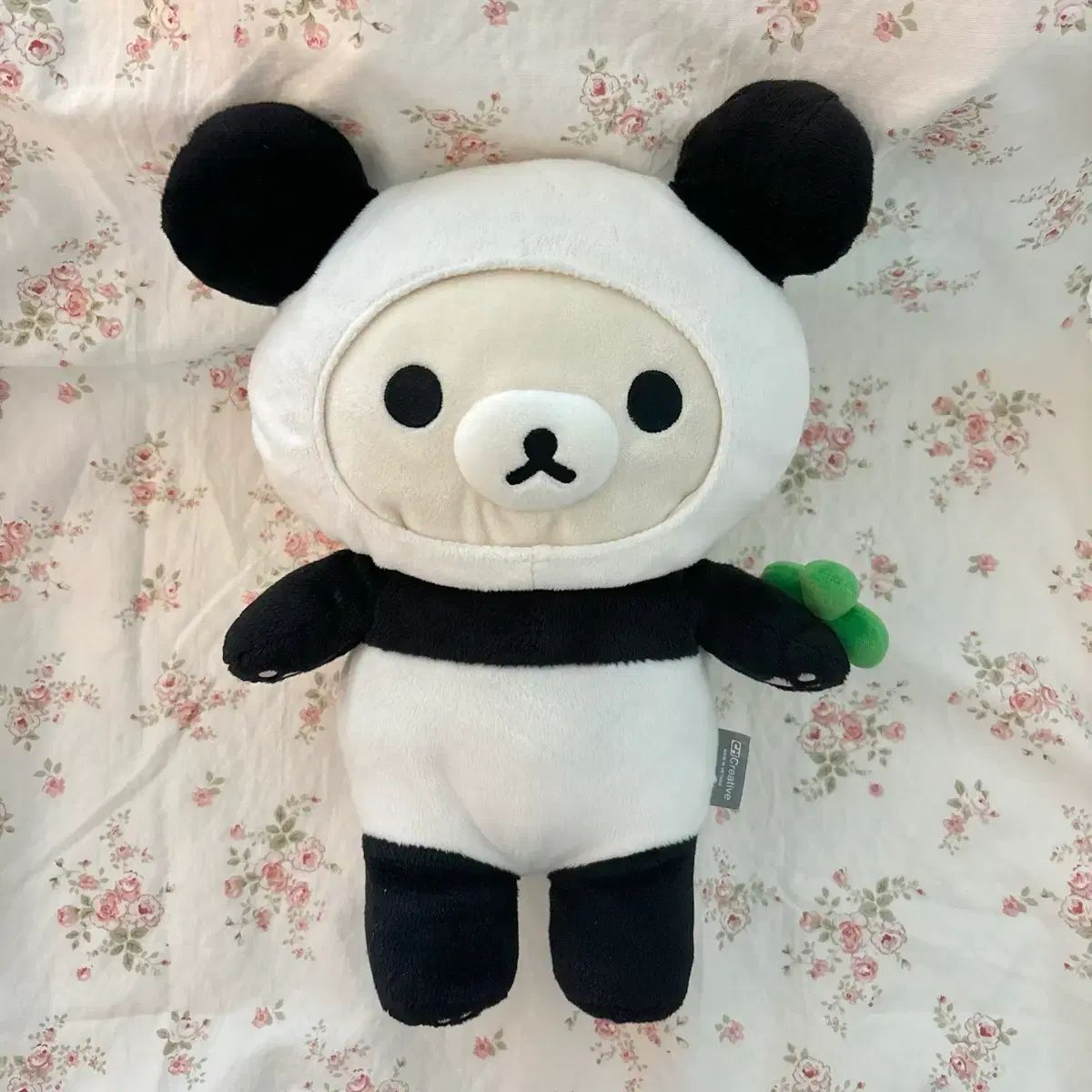 クラシック コリラックマ パンダ 四つ葉のクローバー 中型 ぬいぐるみ