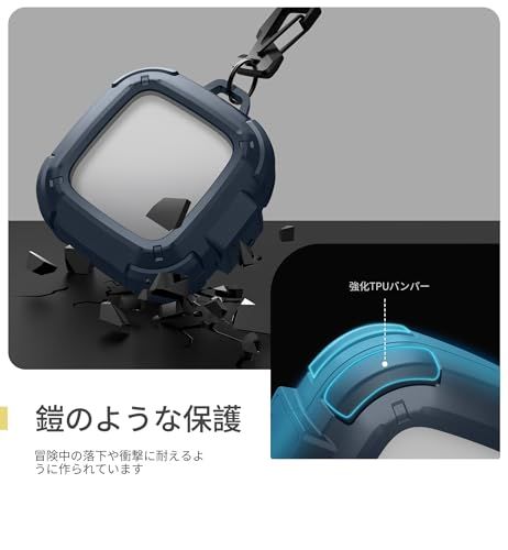 Dexnor SHOKZ OpenFit Air用ケース 耐落下ロック機構搭載 耐衝撃頑丈