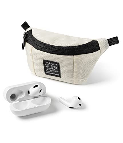 【Ringke】MINI POUCH SLING BAG イヤホンケース ICカード 現金 コイン入れ イヤホンポーチ ミニポーチ ミニバッグ (カラビナ付き) - Ivoryt 0cb7465c