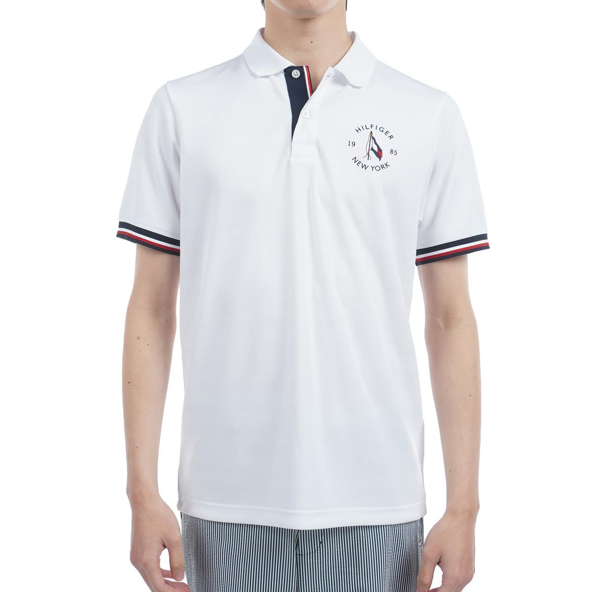 新品 TOMMY HILFIGER GOLF(トミーヒルフィガー ゴルフ) サークルロゴ 半袖ポロシャツ THMA518