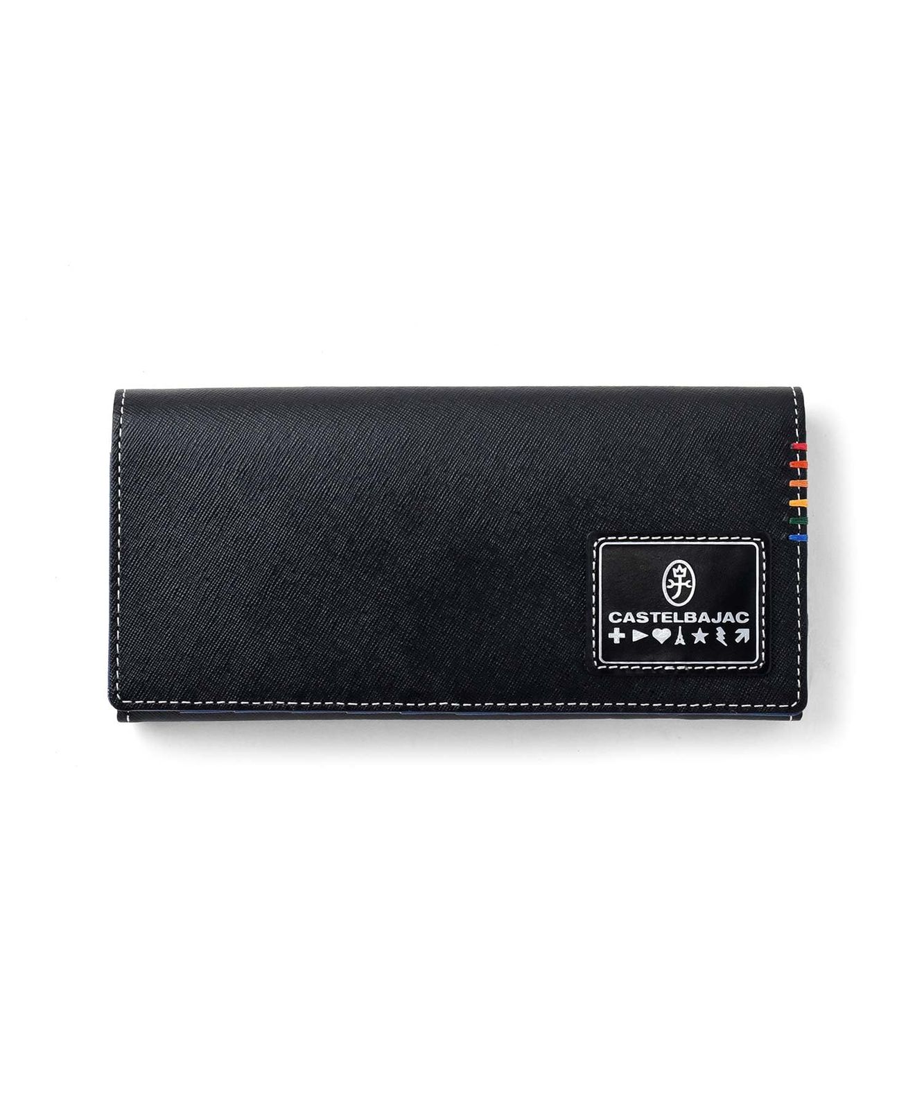 新品 [カステルバジャック]ソート かぶせ長財布 No.34615【クロ】