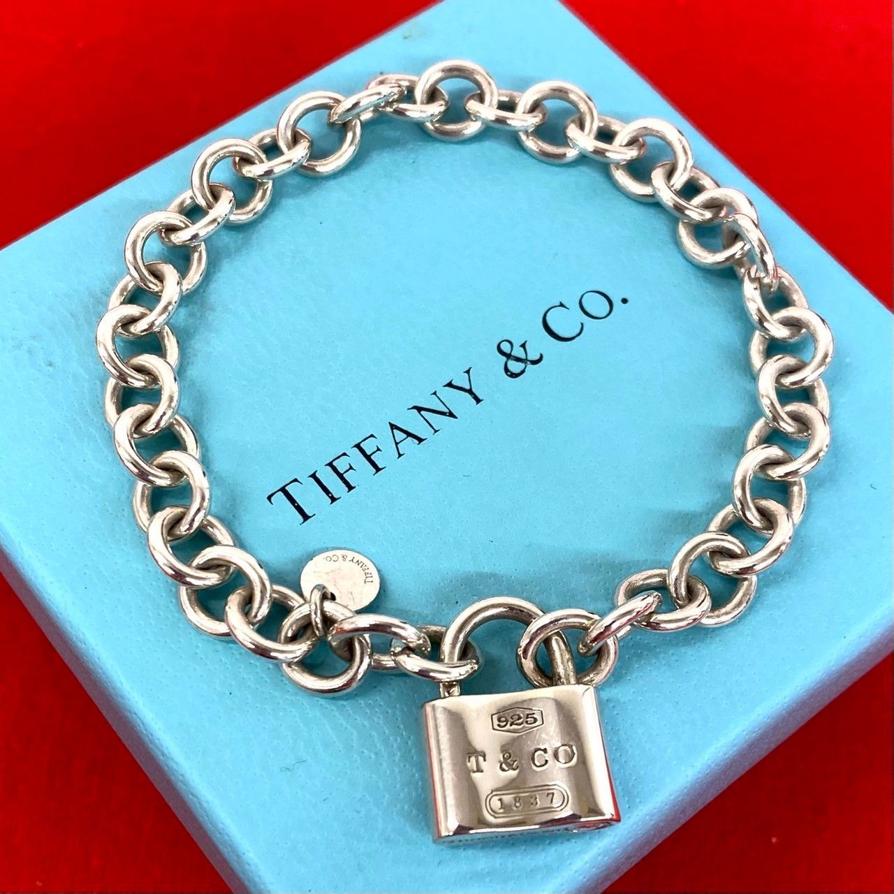 極 美品 TIFFANY&Co. ティファニー カデナロック ブレスレット