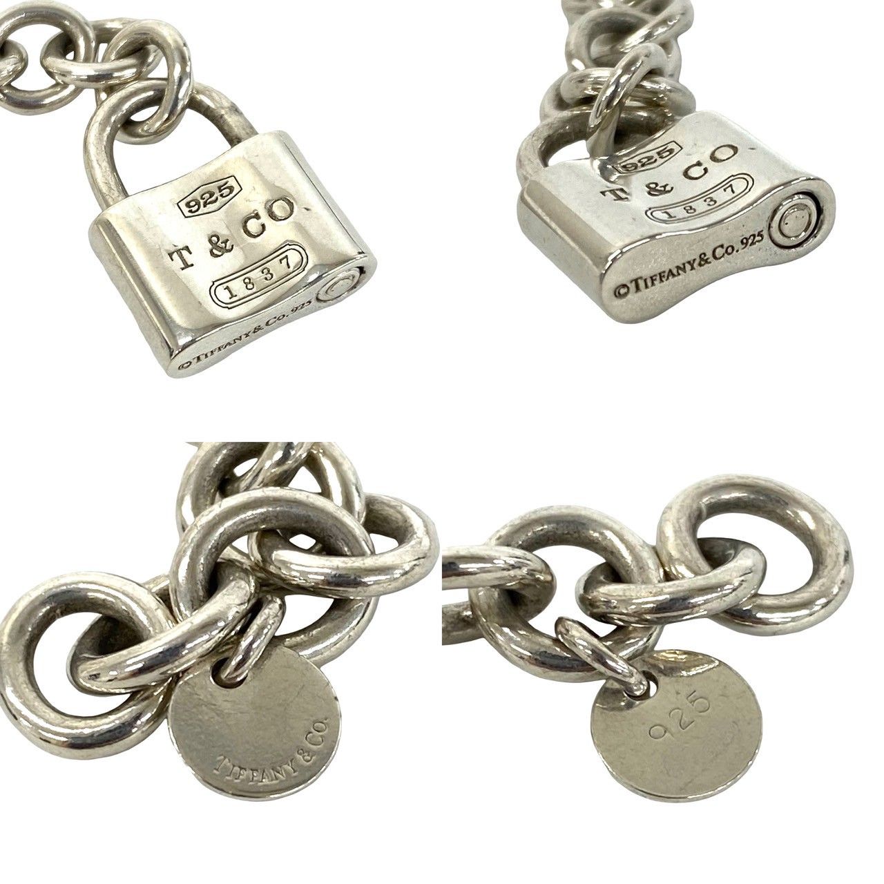 極 美品 TIFFANY&Co. ティファニー カデナロック ブレスレット