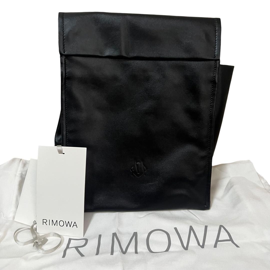 未使用品 リモワ Groove ホーボーバッグ レザーポーチ付 カーフレザー 黒 超美品 RIMOWA リモワ Groove ホーボーバッグ レザーポーチ付 カーフ
