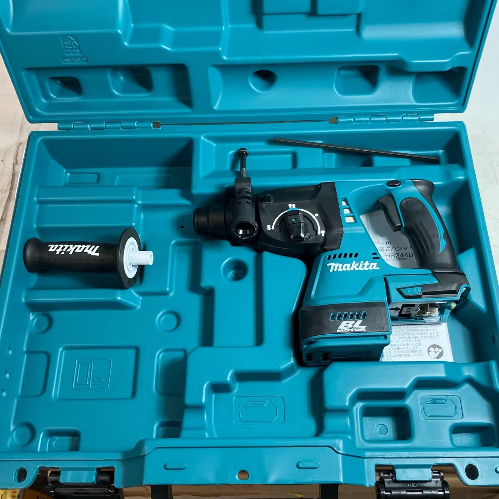 MAKITA マキタ ハンマドリル 未使用品(S) ケース付 コードレス式 24mm HR244DZK ブルー