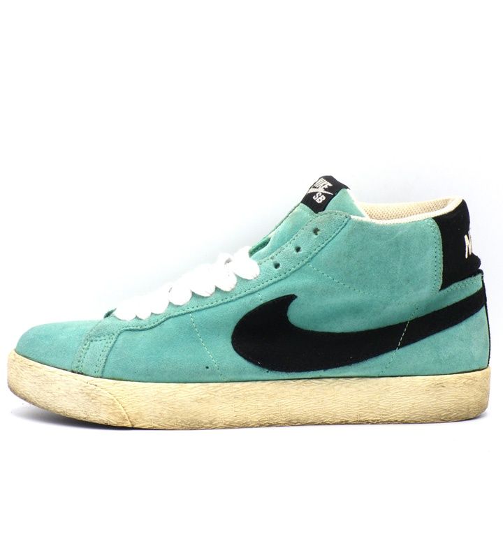 ナイキ NIKE 【 SB BLAZER MID AQUA BLUE AZURE 310801 401 】 エスビー ブレザー ミッド アジュール ブラック スニーカー f30172 4,000円