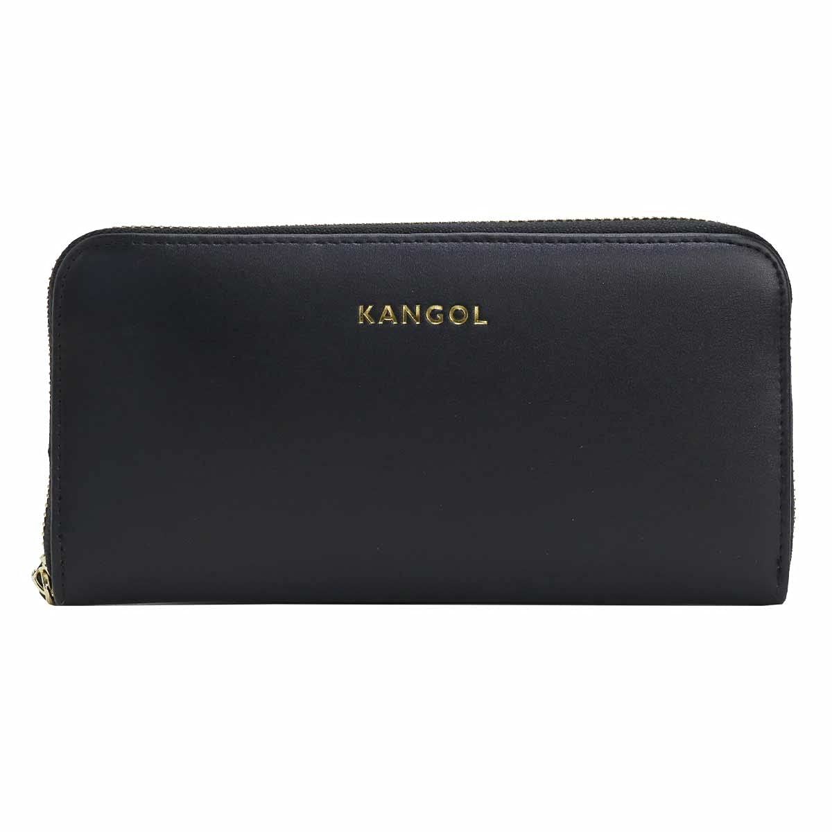 新品 KANGOL(カンゴール) ロゴ型押し ロングウォレット 長財布 KGSA-WA00014 (Black)