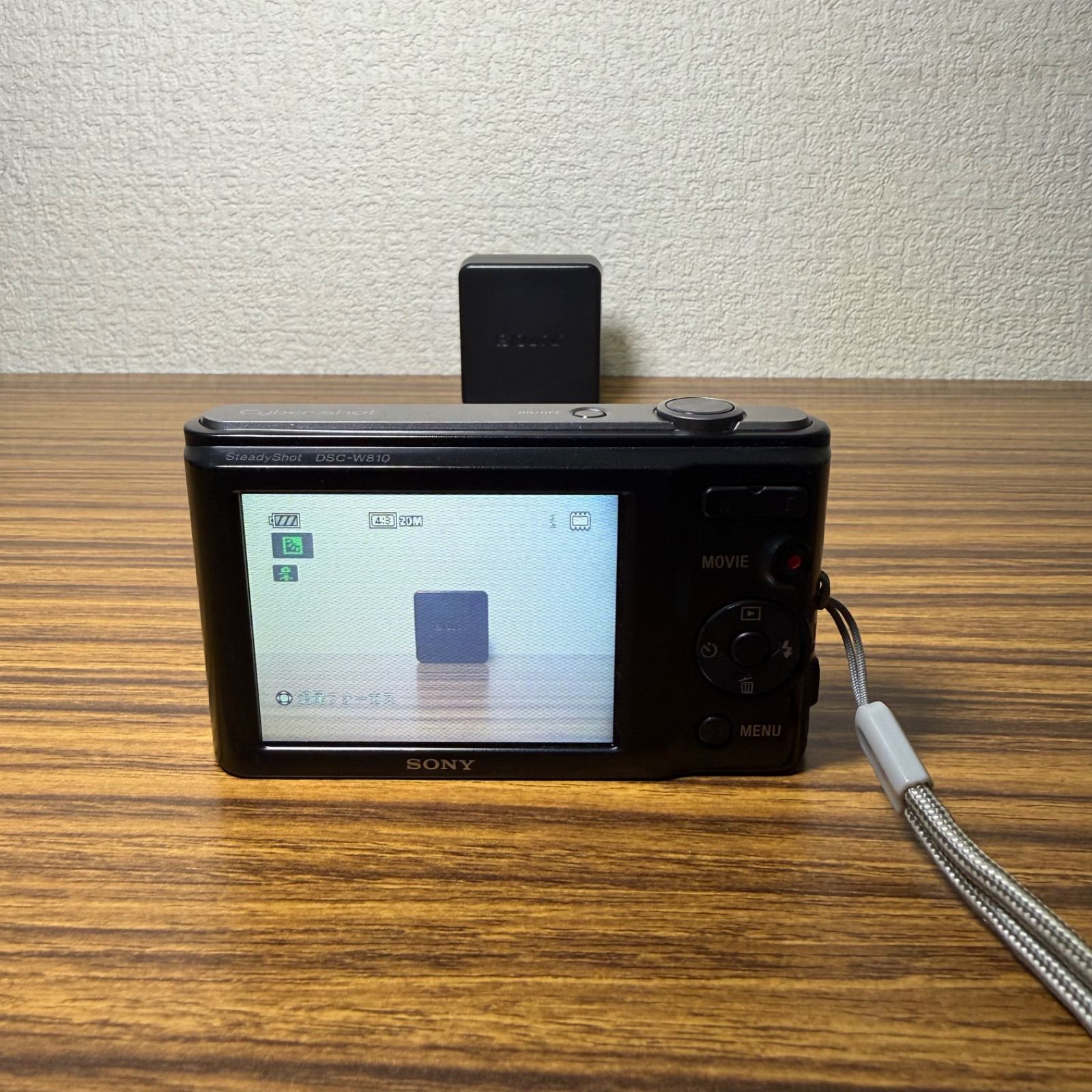 美品・動作確認済】SONY Cyber-shot DSC-W810 デジタルカメラ ブラック 