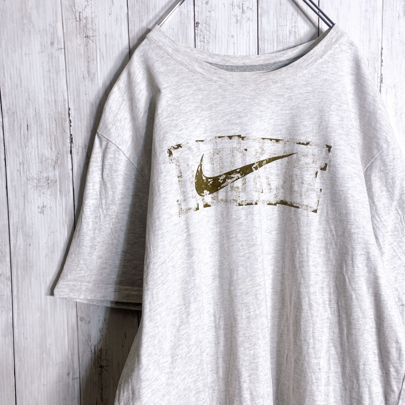 入手困難】00s Vintage 古着 ナイキ NIKE ホワイトグレー 半袖Tシャツ 