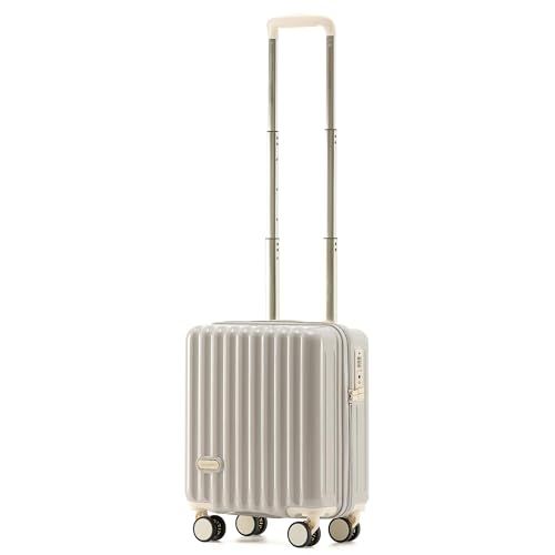 [Spyplan] スーツケース 機内持ち込み LCC対応 100cm未満 キャリーケース 持ち持ち込み コインロッカーサイズ 超軽量 小型 可愛い 26L 1泊2日 耐衝撃 ファスナータイプ 静音 ダブルキャスター 360度回転 TSAロック搭載 人気 レデ