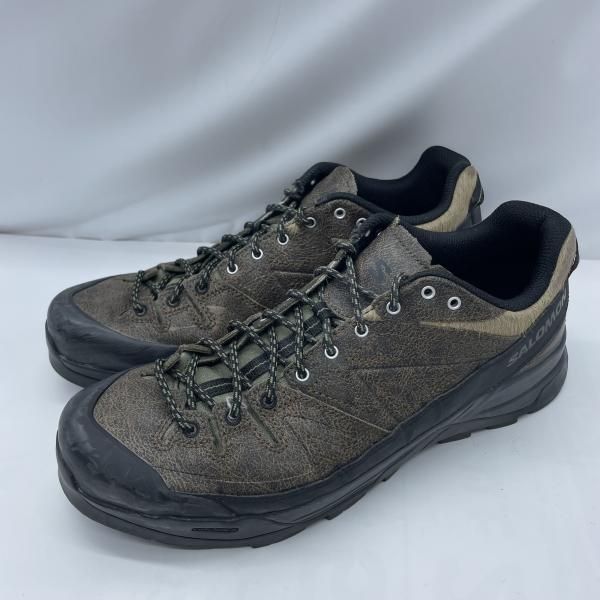 【中古】SALOMON X-ALP LOW DISTRESSED LEATHER サロモン ブラウン[19]