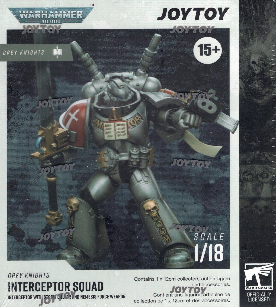 JOYTOY WARHAMMER40000 GREY KNIGHTS INTERCEPTOR WITH STORM BOLTER AND NEMESIS FORGE WEAPONE