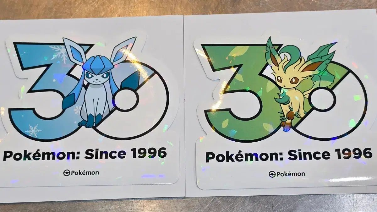 ポケットモンスター 30周年 ロゴステッカー グレイシア/リーフィア まとめ