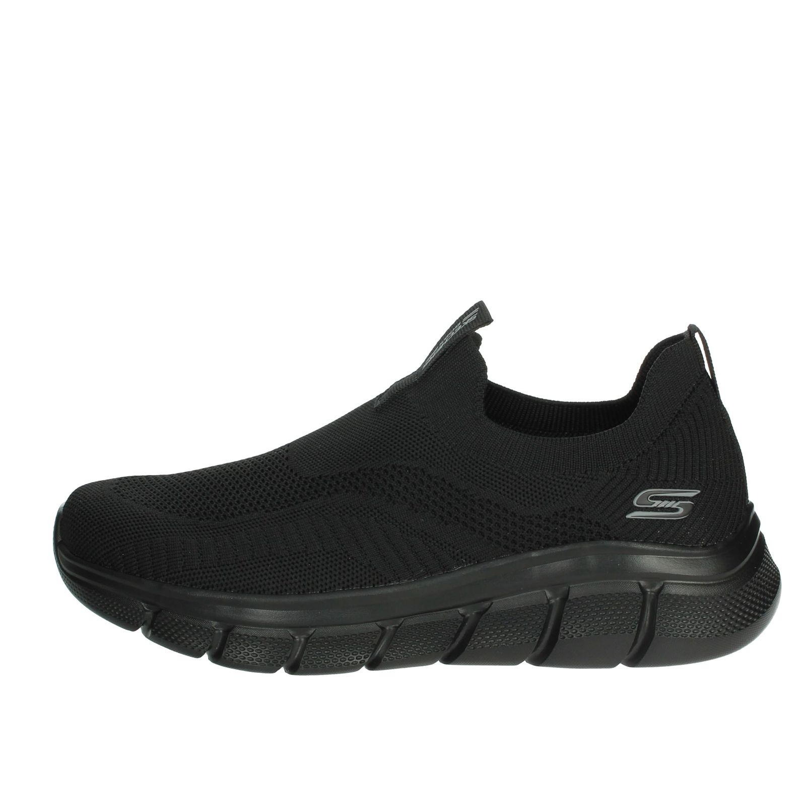 新品 Skechers メンズ ボブ B フレックス - フリジッドエッジ ブラック/ブラック 8 Wide