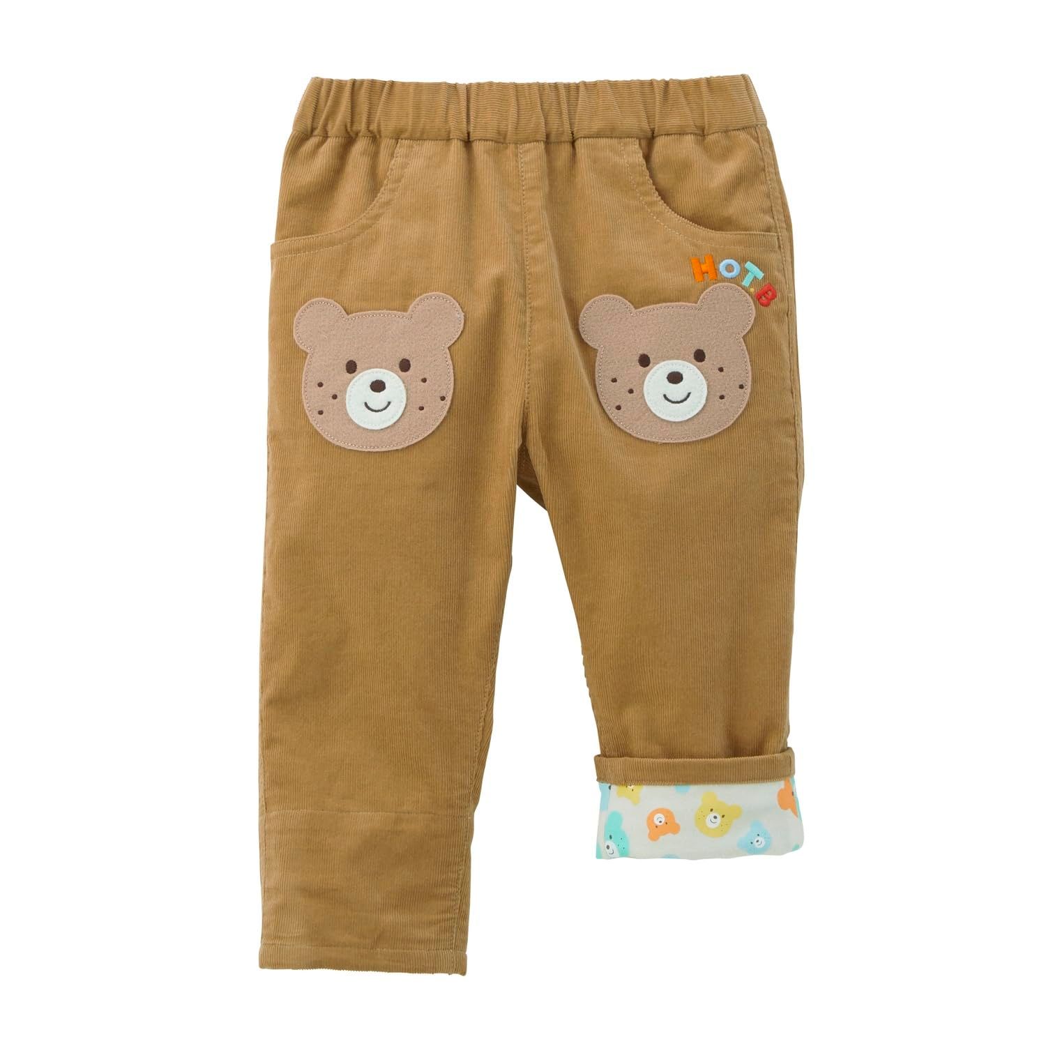 新品 [MIKIHOUSE HOT BISCUITS] [ミキハウス ホットビスケッツ] パンツ 男の子 女の子 ベビー 子供服 ベージュ 100cm 73-3202-687