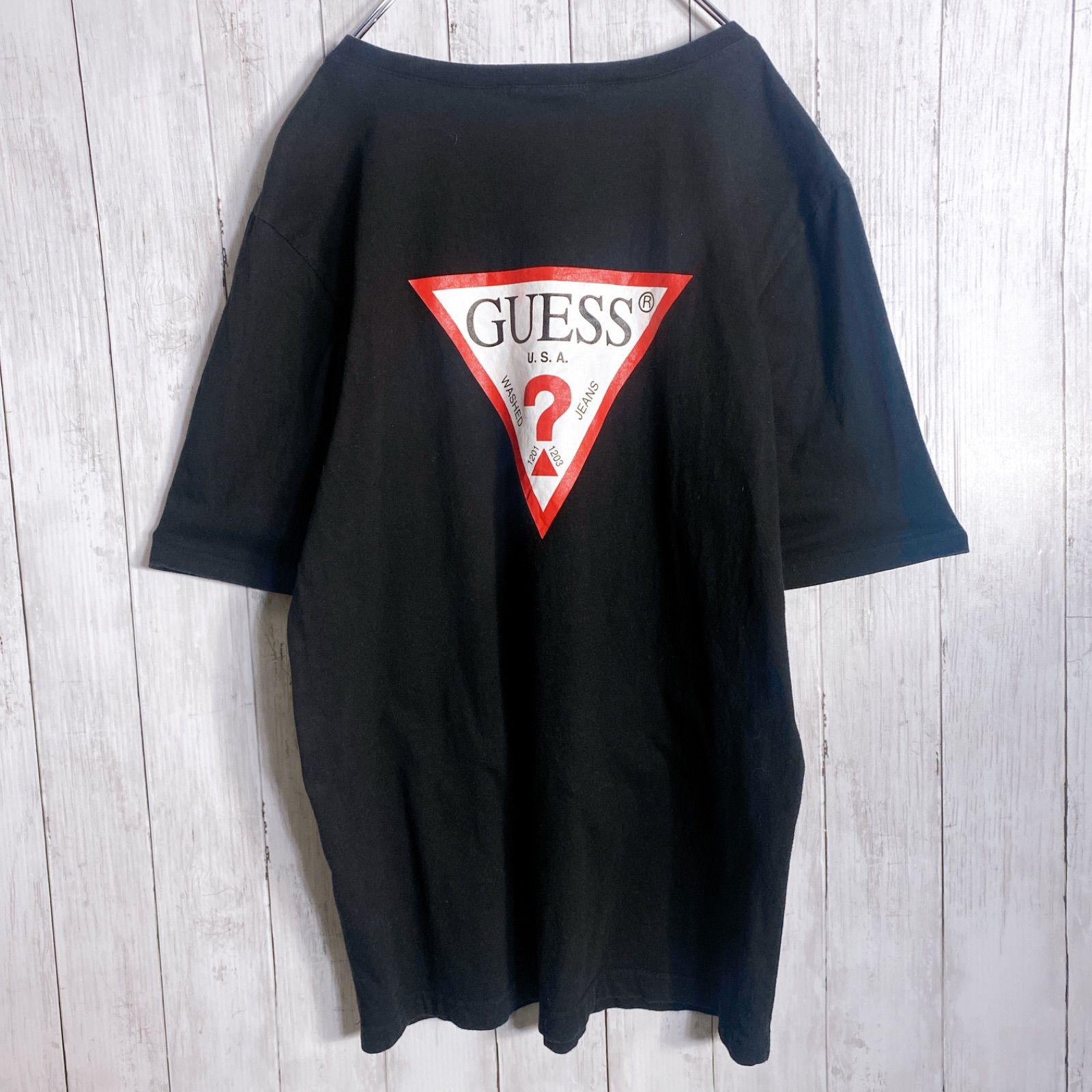 海外モデル】GUESS USA ゲス ブラック 黒 半袖Tシャツ #388 - メルカリ