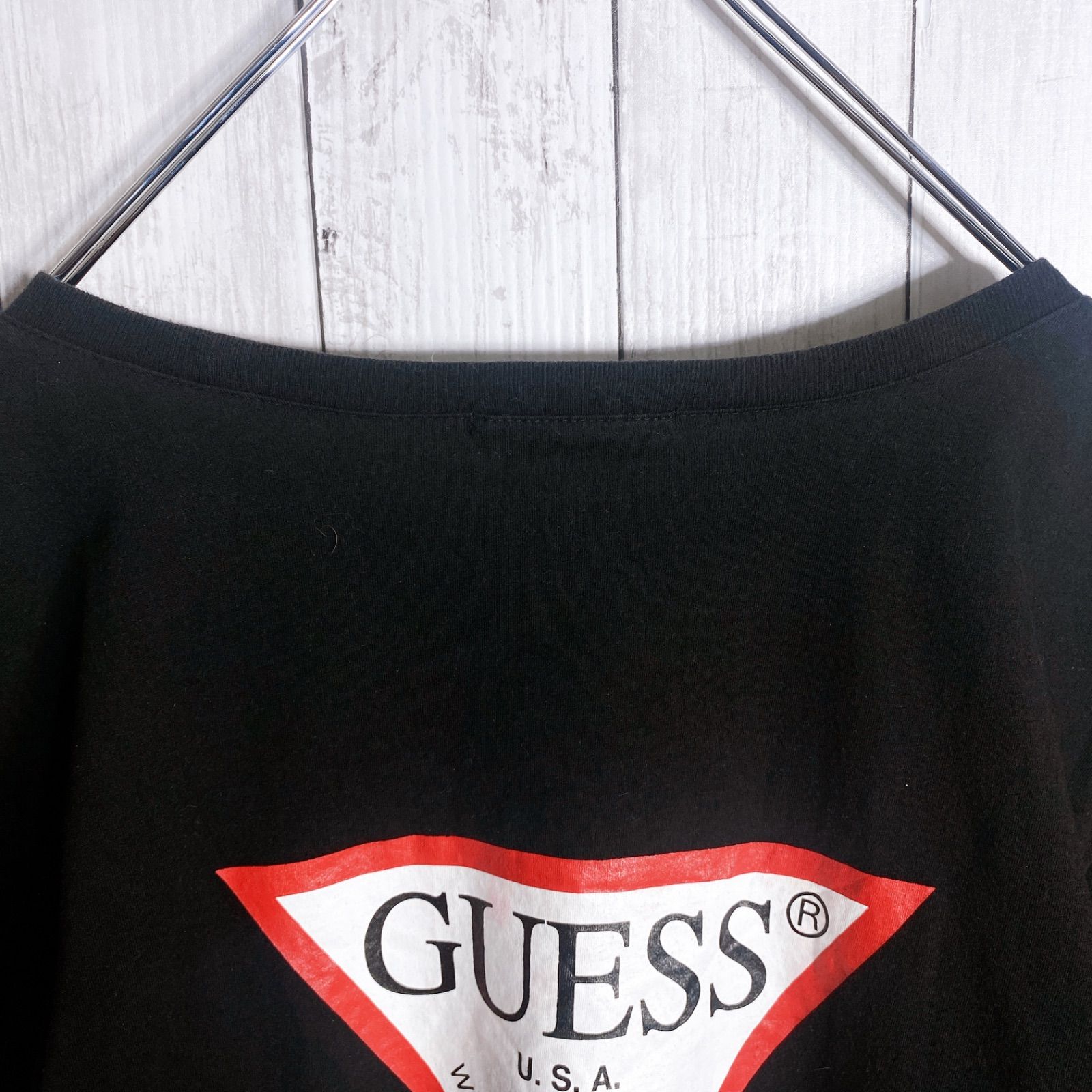 海外モデル】GUESS USA ゲス ブラック 黒 半袖Tシャツ #388 - メルカリ
