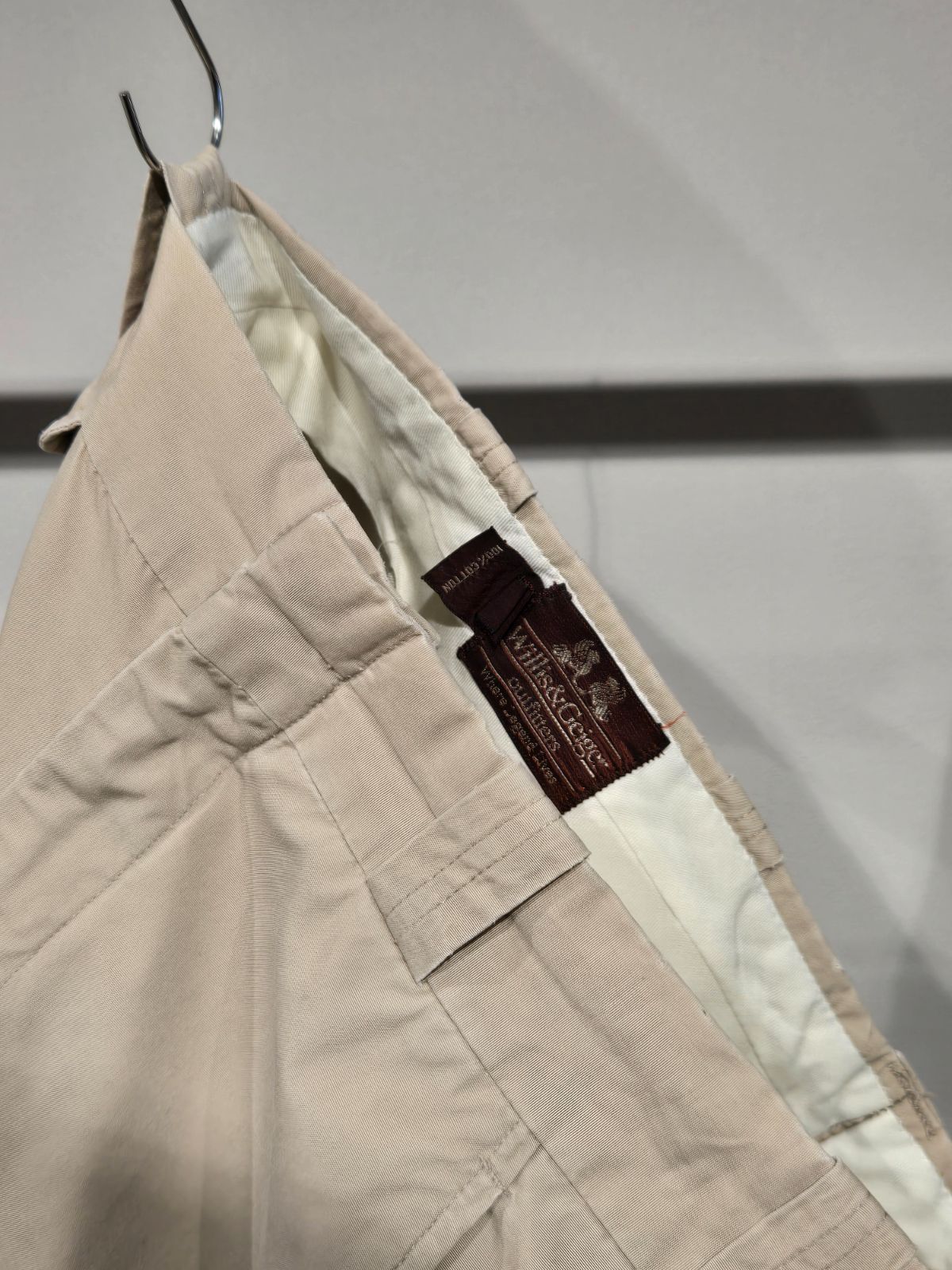 1980's Willis & Geiger　Chino Trousers　SIZE : W31.5 L25　チノパン　ワークパンツ　ヴィンテージ　アウトドア　ミリタリー