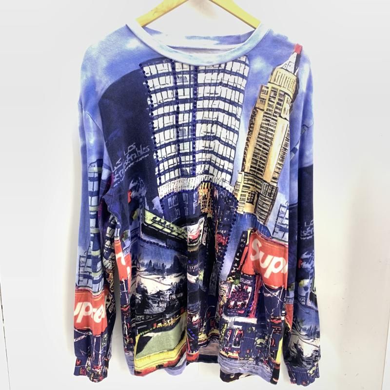 中古】Supreme 25ss Skyline Sequin L/S Top Day Night サイズM