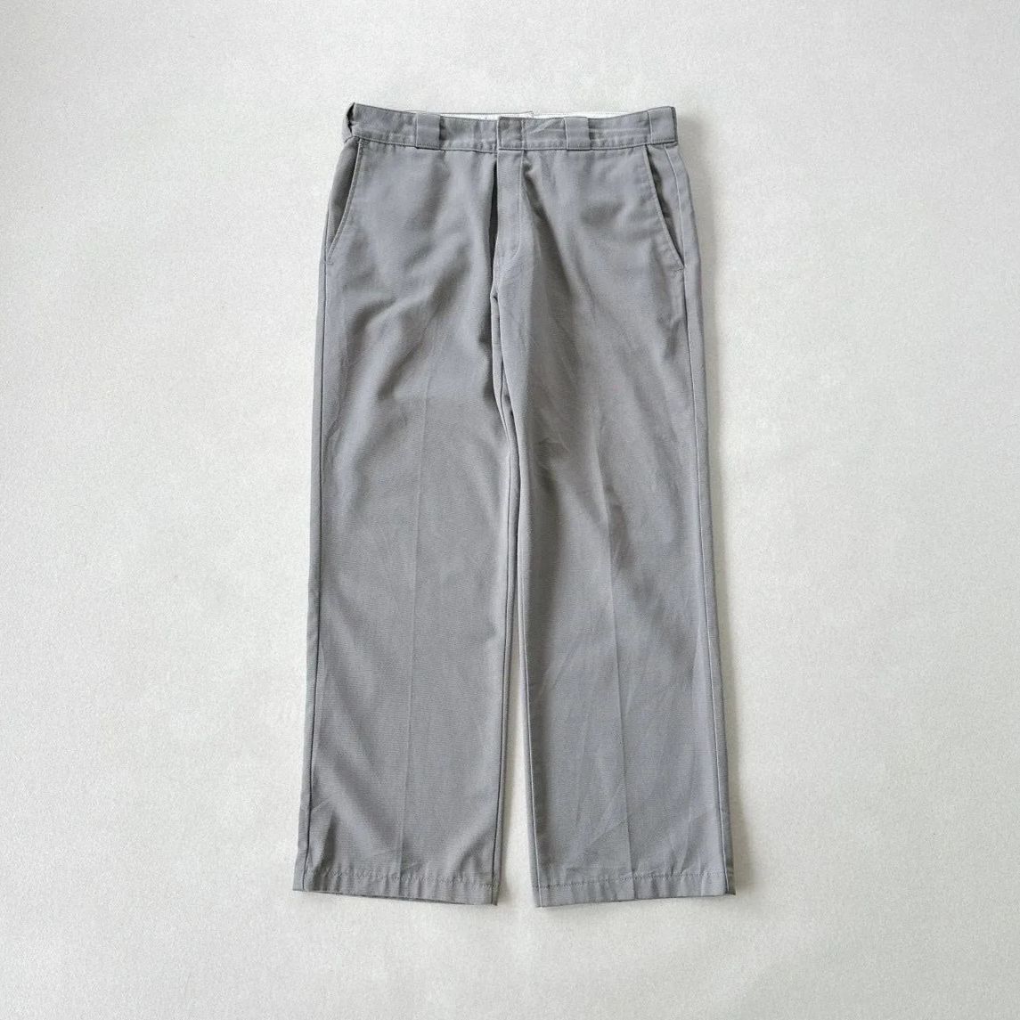 希少 90s USA製 Dickies 874 ワークパンツ W34 グレー ヴィンテージ