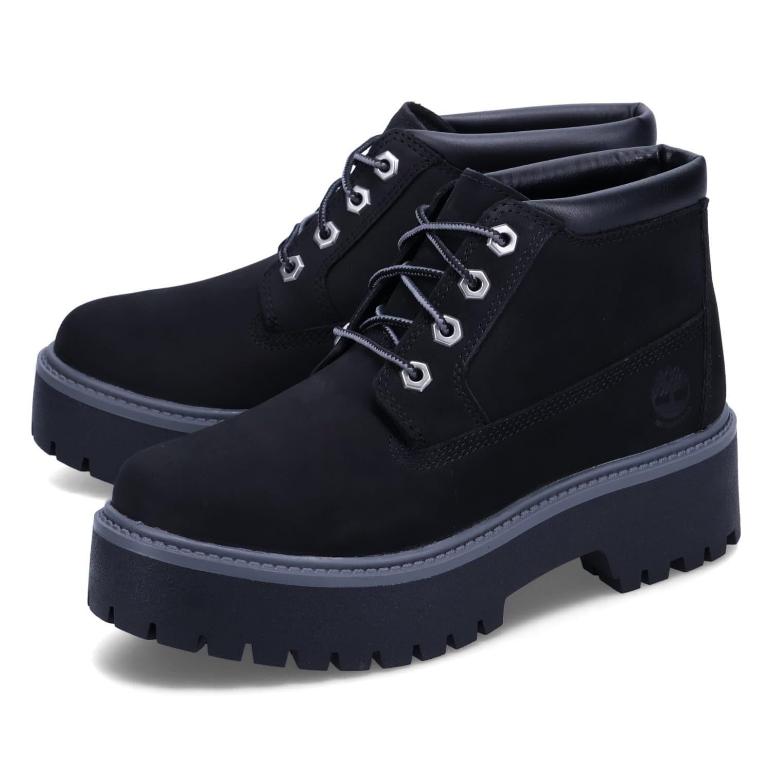 新品 [ティンバーランド] ブーツ チャッカブーツ プレミアム ウォータープルーフ プラットフォーム PREMIUM WP PLATFORM CHUKKA レディース A5REN ブラック 25.0 cm