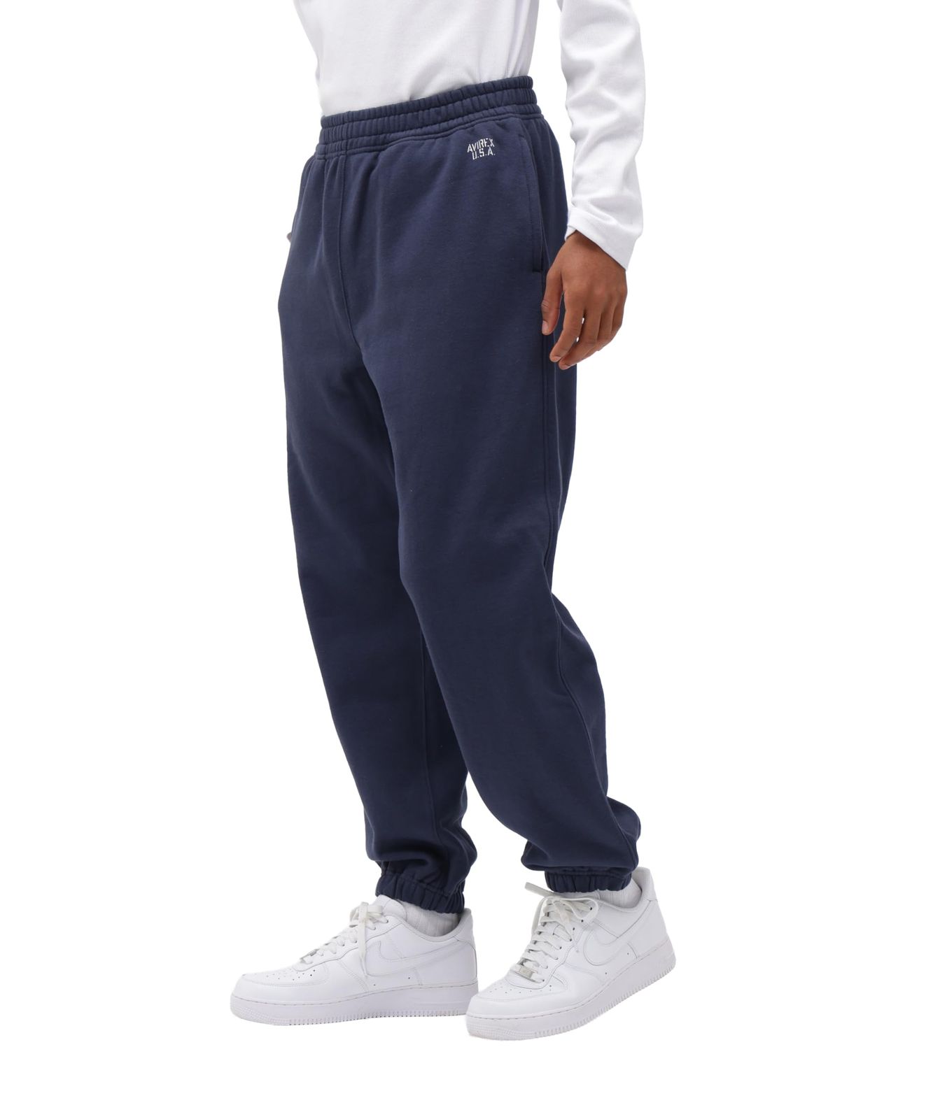 新品 [アヴィレックス] DAILY/デイリー SWEAT PANTS/スウェット パンツ / 783-3910012 メンズ 2XL 120 ネイビー