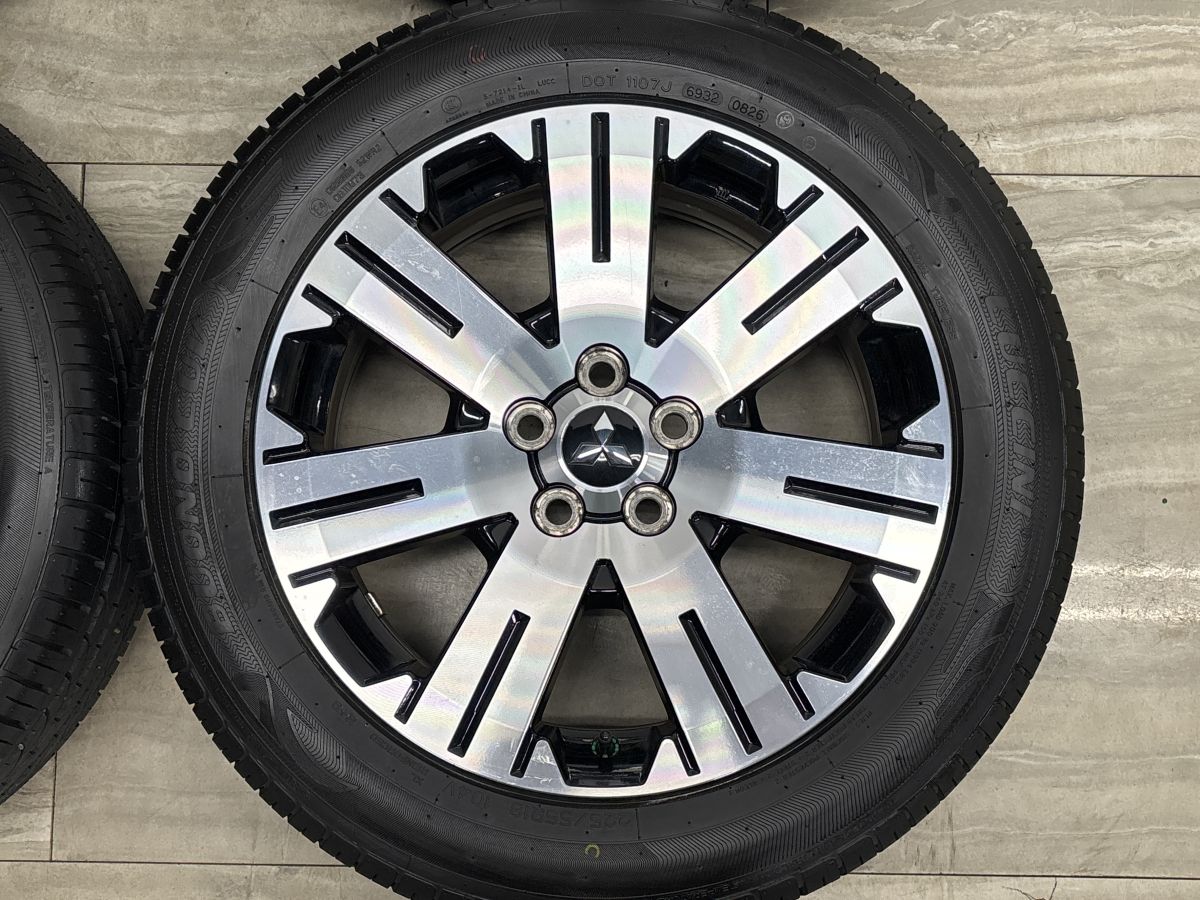 【2026年製 バリ溝】ミツビシ デリカD5 純正 18in 7J +38 PCD114.3 ルッチーニ ヴォーノ CUV 225/55R18 アウトランダー エクリプスクロス