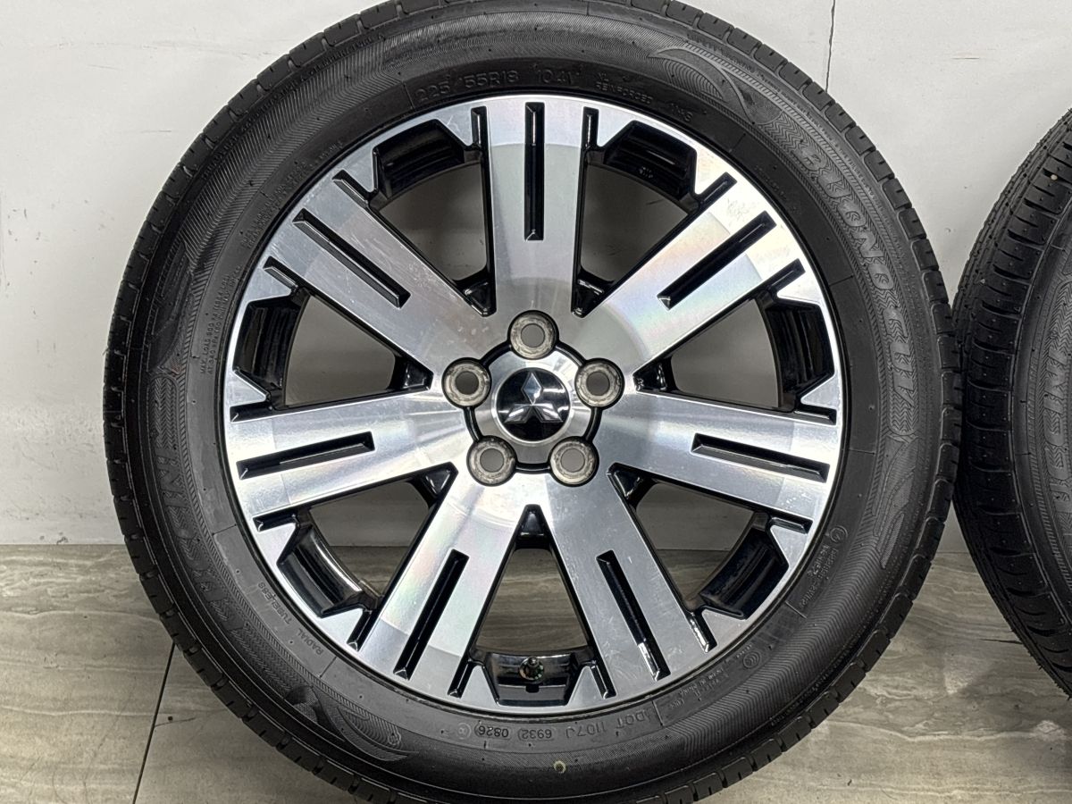 【2026年製 バリ溝】ミツビシ デリカD5 純正 18in 7J +38 PCD114.3 ルッチーニ ヴォーノ CUV 225/55R18 アウトランダー エクリプスクロス
