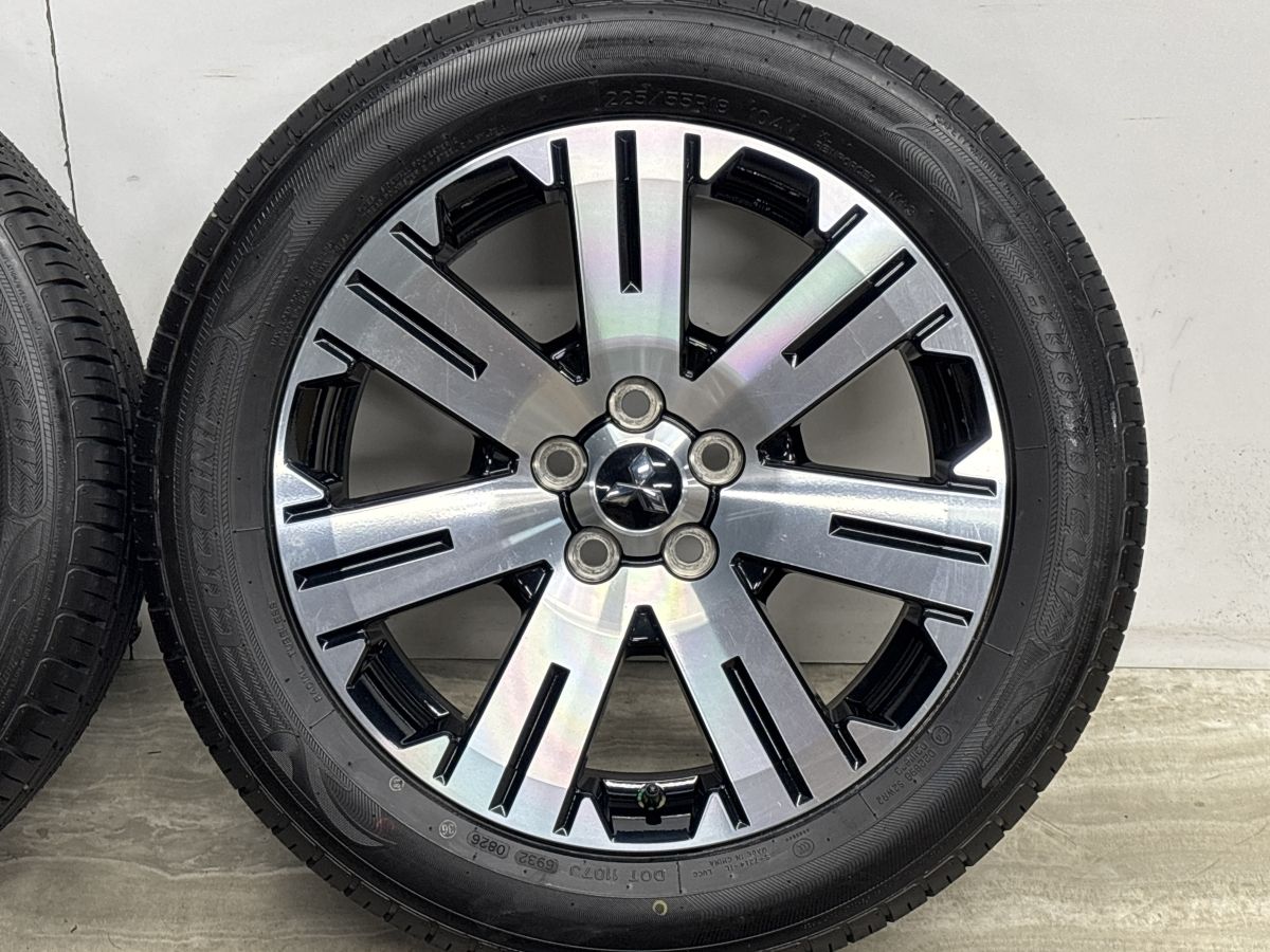 【2026年製 バリ溝】ミツビシ デリカD5 純正 18in 7J +38 PCD114.3 ルッチーニ ヴォーノ CUV 225/55R18 アウトランダー エクリプスクロス