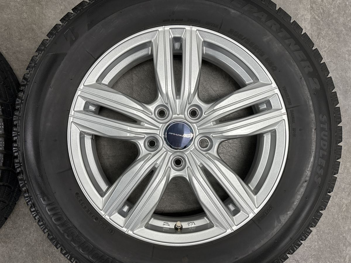 【バリ溝 美品】GRADUAL 16in 6.5J +47 PCD114.3 ブリヂストン アイスパートナー2 205/65R16 ヤリスクロス エクストレイル エルグランド 【バリ溝 美品】GRADUAL 16in 6.5J +47 PCD114.3 ブリヂストン アイスパートナー2 205/65R16 ヤリスクロス エクストレイル エルグランド
