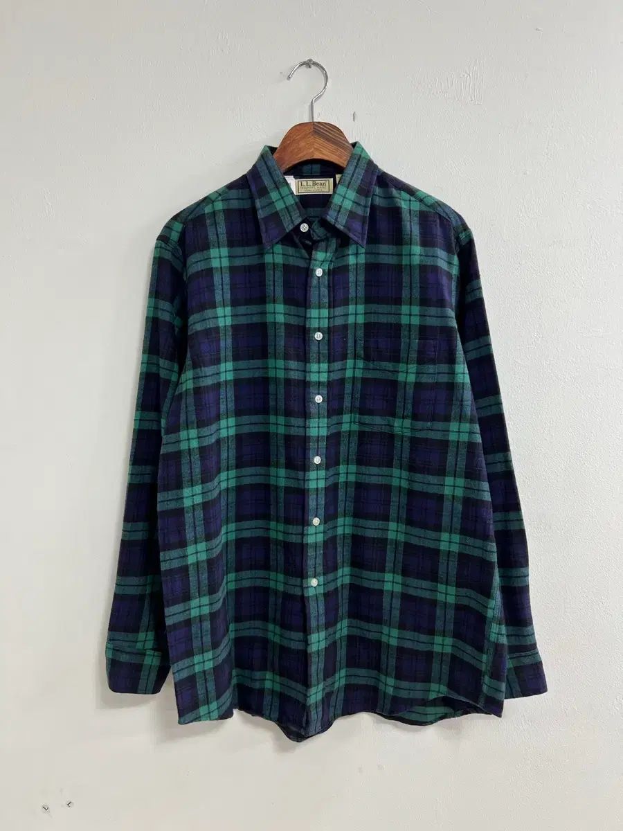 ヴィンテージ L.L.Bean グリーン/ネイビー CHECK シャツ 8,485円
