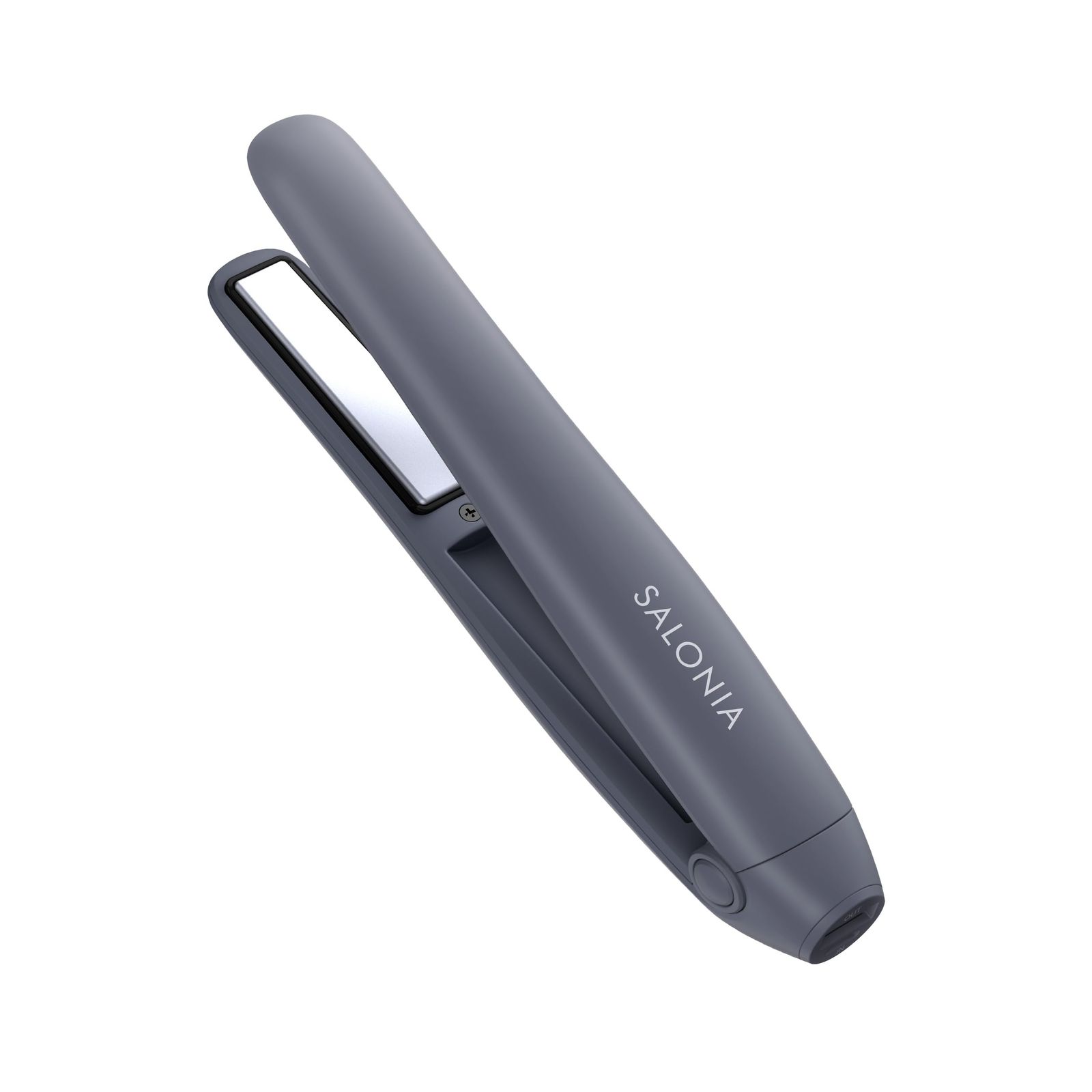 SALONIA サロニア コードレス ストレートアイロン 12mm ヘアアイロン 機能搭載 軽量 前髪 SAL25119GR グレーma c051c348