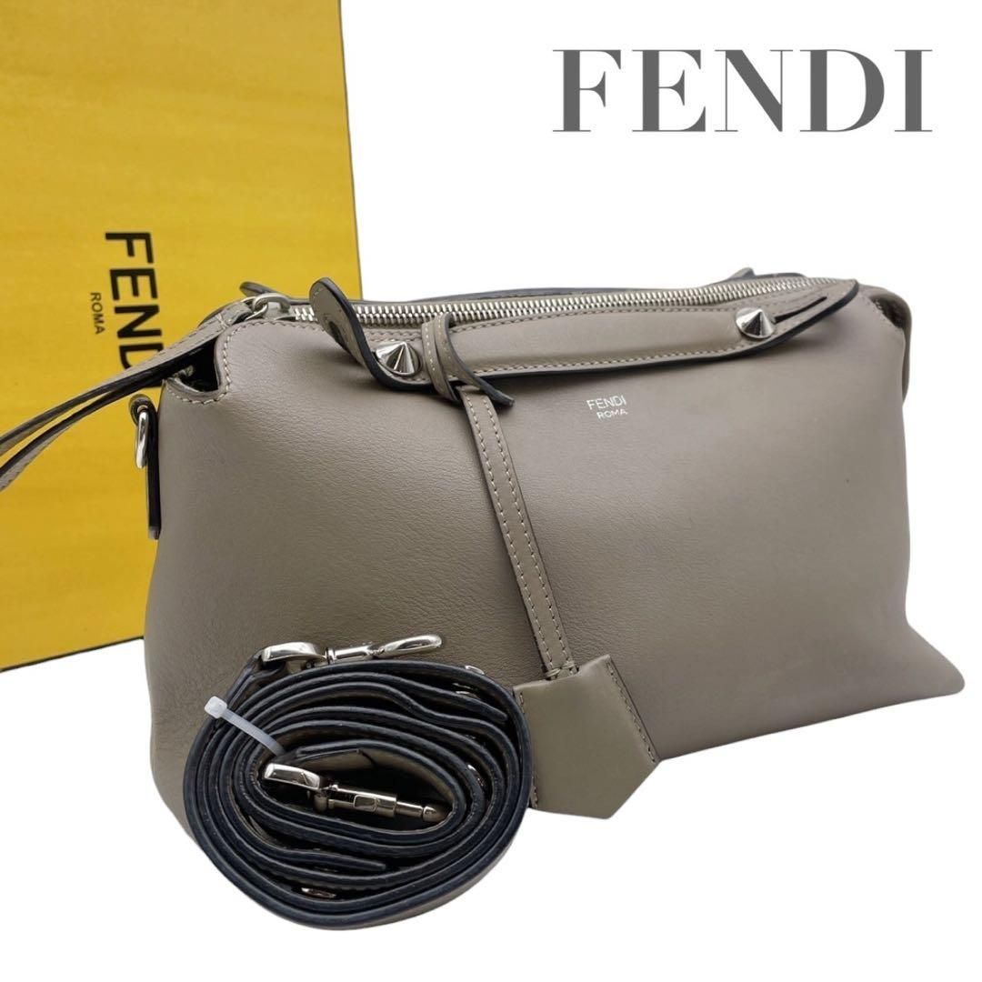 【価格交渉/質問大歓迎♪】【美品】フェンディ　バイザウェイ　グレージュ系　2way　ショルダー　6206