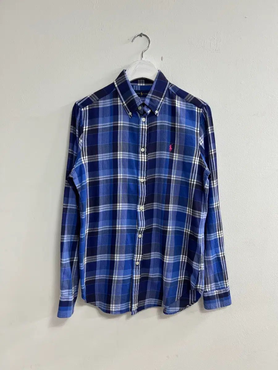 ポロラルフローレン ブルー CHECK シャツ