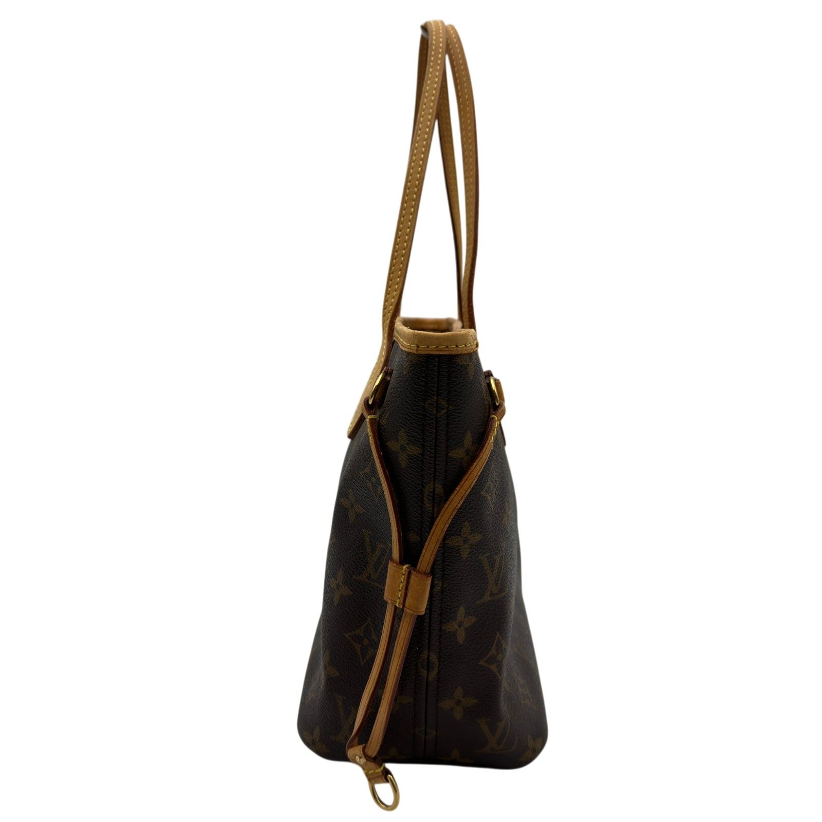 ルイ・ヴィトン LOUIS VUITTON ネヴァーフルPM M40155 ブラウン モノグラム/レザー レディース トートバッグ