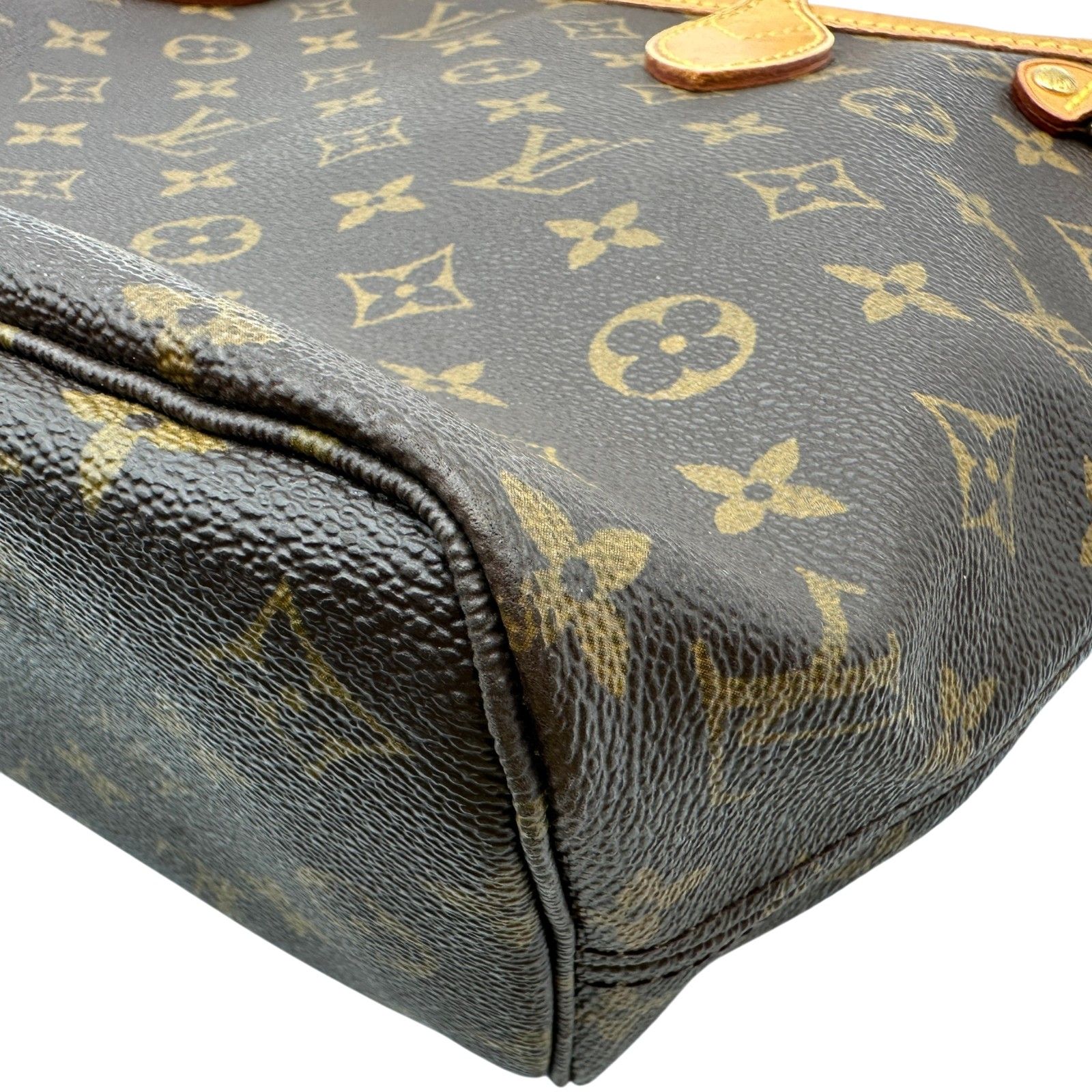 ルイ・ヴィトン LOUIS VUITTON ネヴァーフルPM M40155 ブラウン モノグラム/レザー レディース トートバッグ