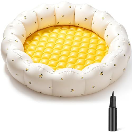 プール 子供用 水遊びおもちゃ ビニールプール 小型 直径100cm 底エアクッション付き ベランダ用 キッズプール 空気入れ付き 安全設計 ふわふわ快適送料無料 8667fea7