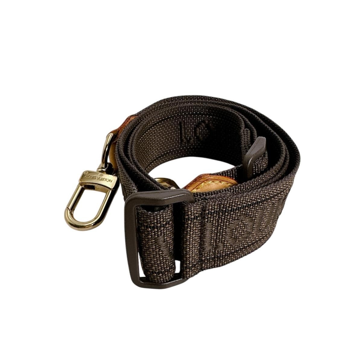 ルイヴィトン ゴールド金具 肩掛けストラップ バッグ用 ショルダーストラップ LOUIS VUITTON ブラウン
