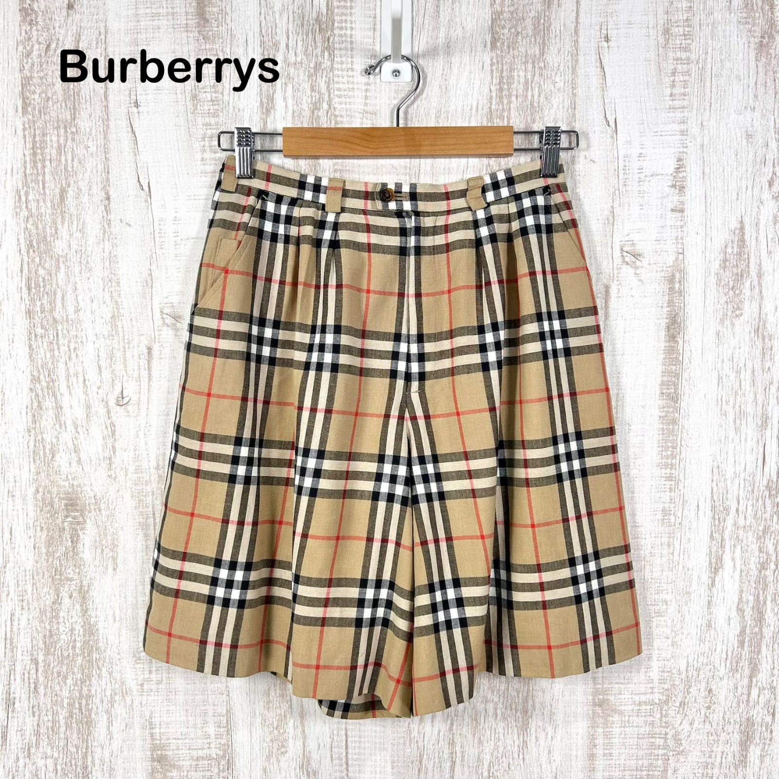 90s Burberrys ヴィンテージ バーバリーズ ノバチェック リネン ハーフ 