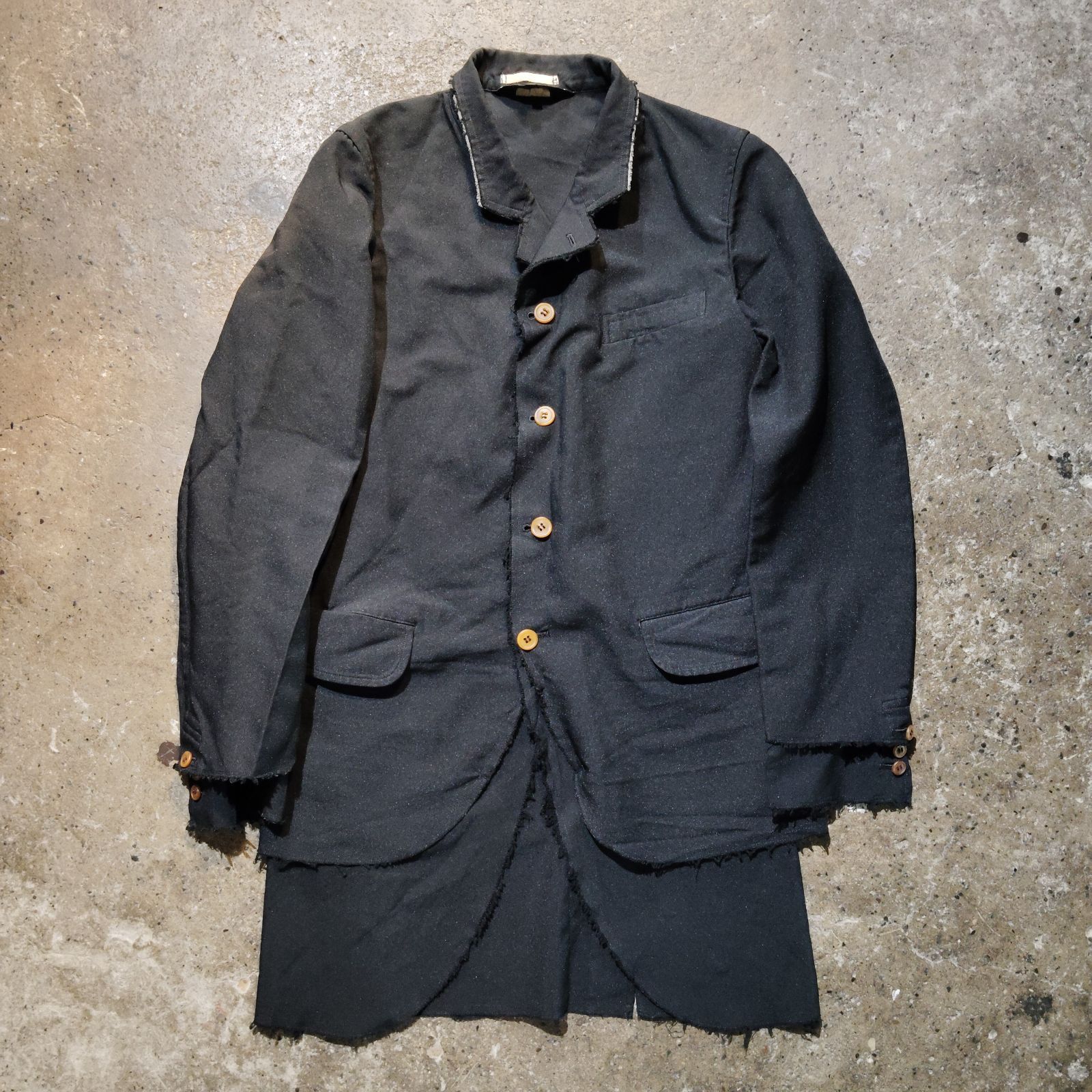 COMME des GARCONS HOMME PLUS 17ss 裁ち切り デザイン ポリ縮